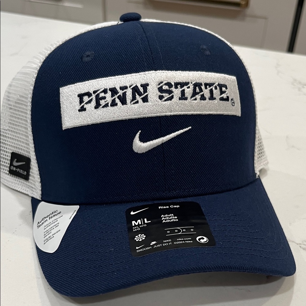 Nike Navy and White Penn State Hat